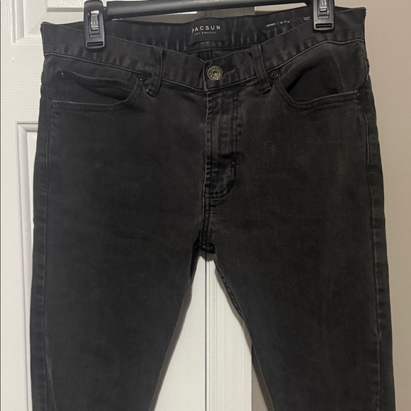 PacSun Men’s Black Distressed Skinny Jeans | 32x30 | Street Style 🖤 - Picture 3 of 9